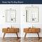 Head West Brassy Gold Spectrum Metal Rectangular Bathroom Vanity Mirror - 36" x 30"